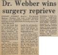 19810227 DR RAYMOND HANBURY-WEBBER SURGERY REPRIEVE CN